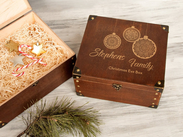 Christmas Gift Box - Custom Wood Keepsake Box
