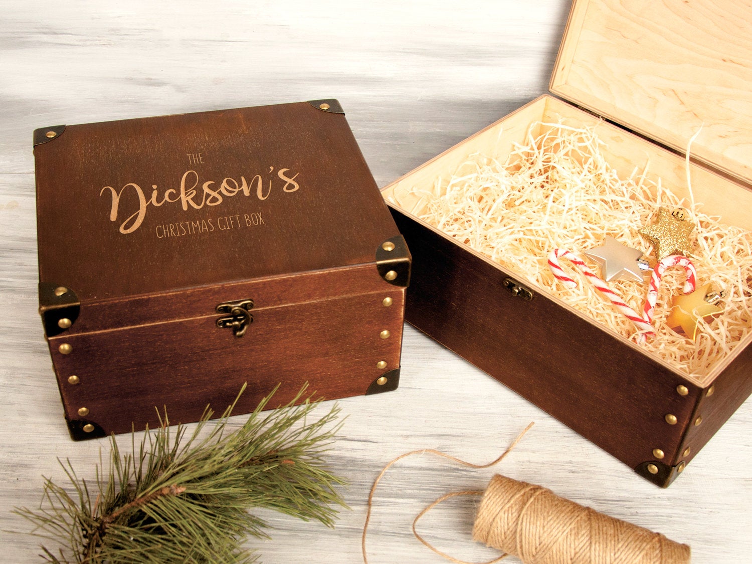 Wooden Keepsake Box with Engraving - Family Memories Box