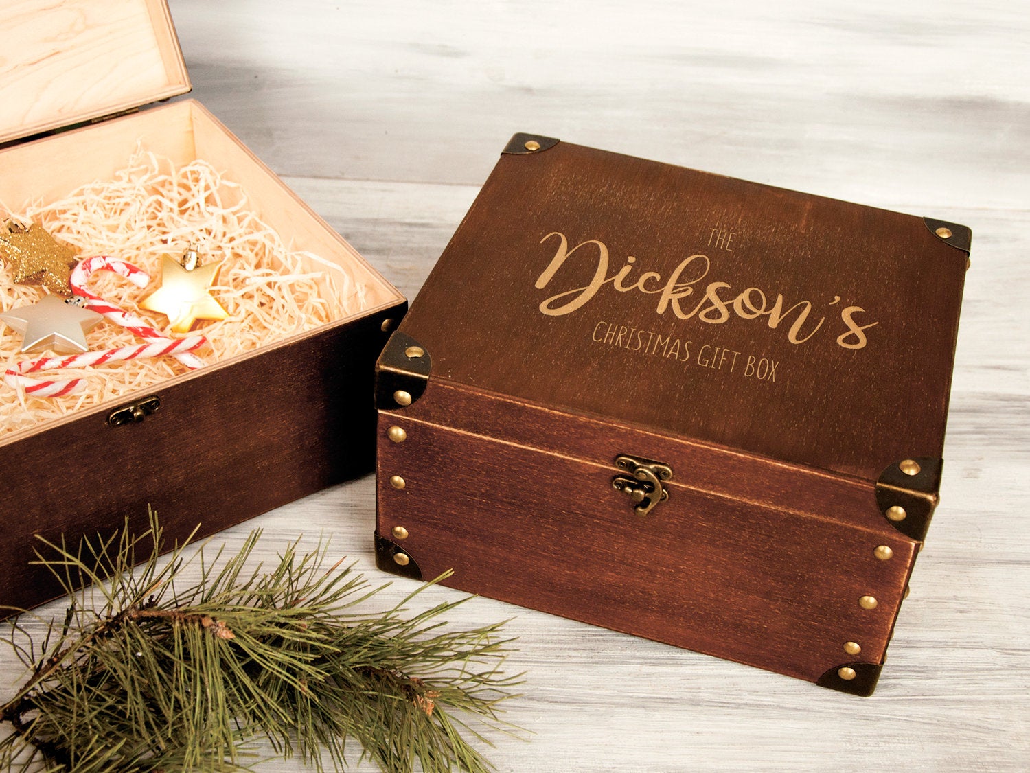 Wooden Keepsake Box with Engraving - Family Memories Box