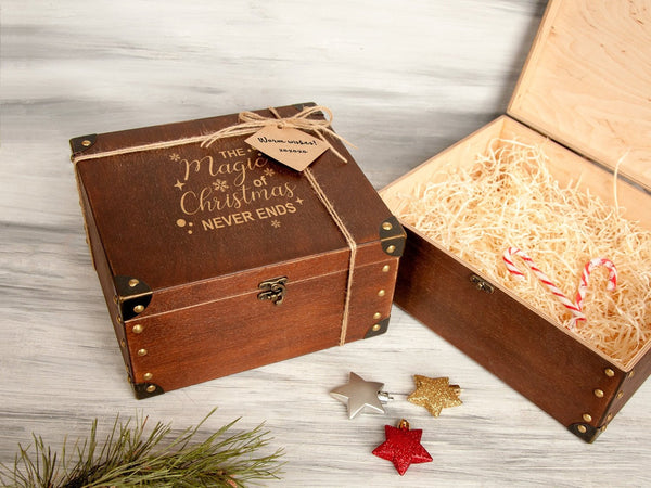 Personalized Luxury Wooden Gift Box,Bridesmaid Proposal Box,Custom Wedding  Gift Box With Name Birthday Gift Box Christmas Box