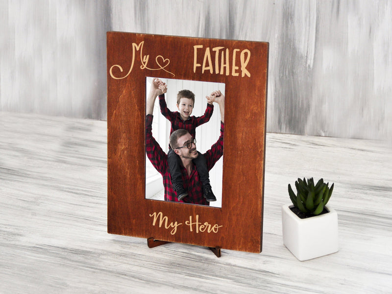 Personalized Photo Frame My Father My Hero