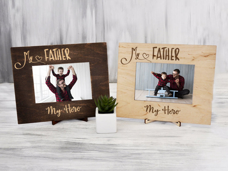 Personalized Photo Frame My Father My Hero