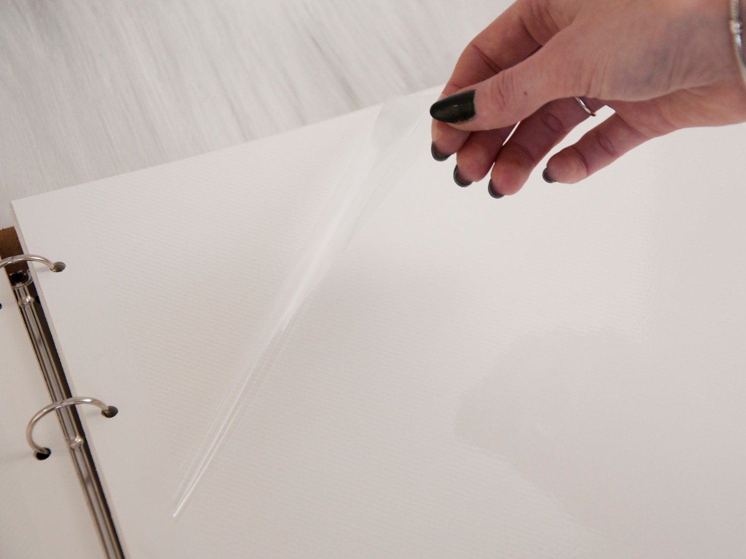Wedding Photo Album with Self-Adhesive Sheets - Personalized Wedding Gift
