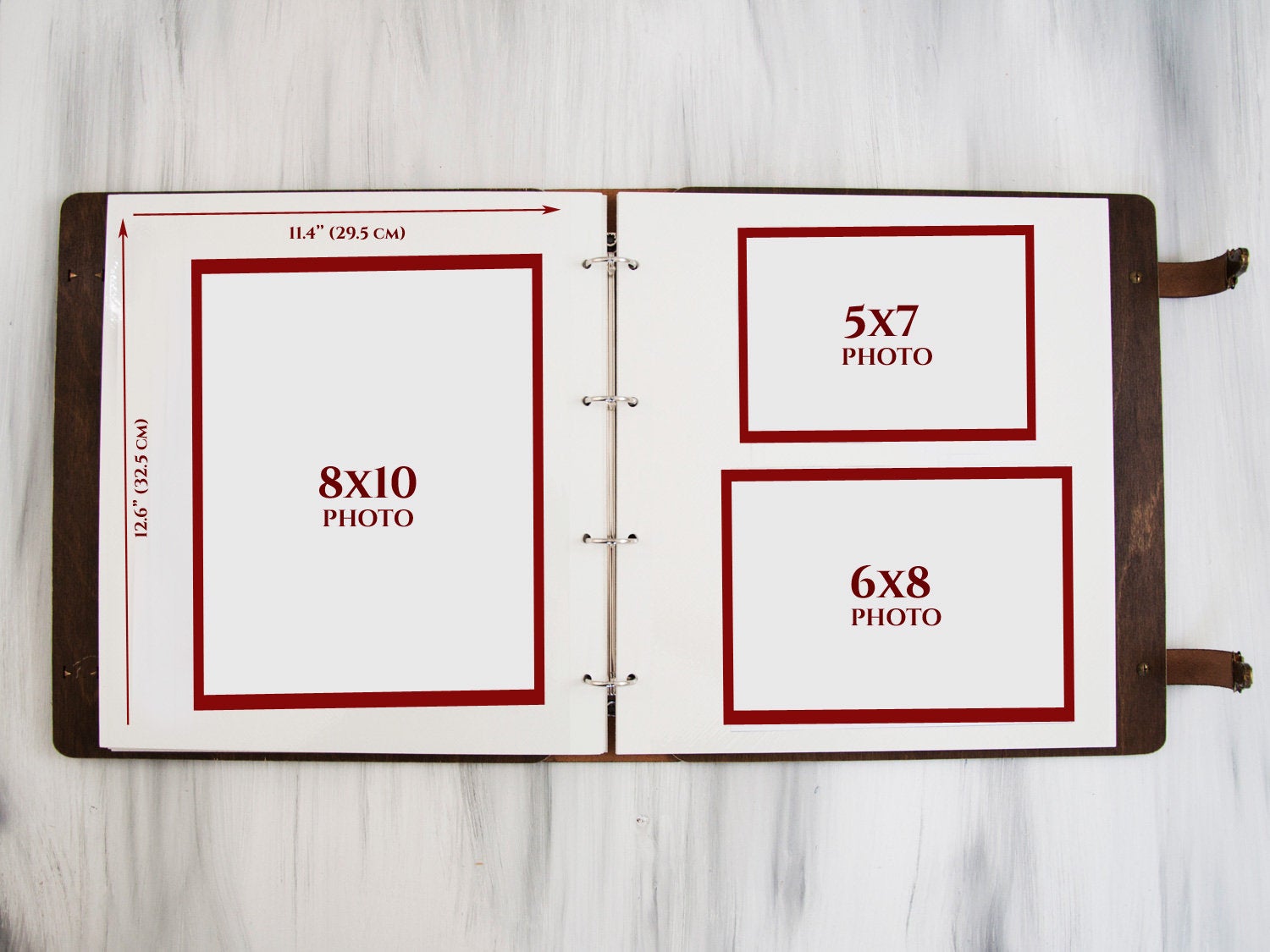 Wedding Photo Album with Self-Adhesive Sheets - Personalized Wedding Gift