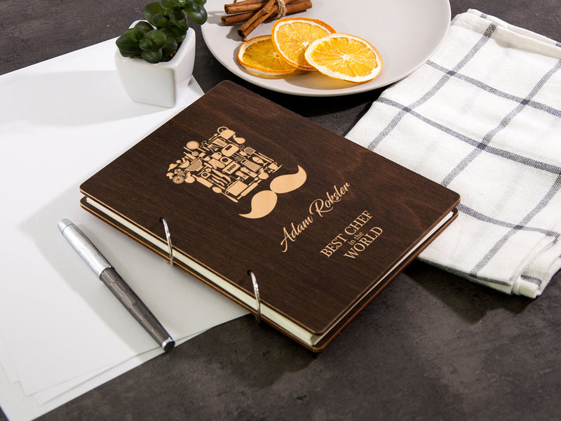 Personalized Recipe Book for Chef - Husband Recipe Binder
