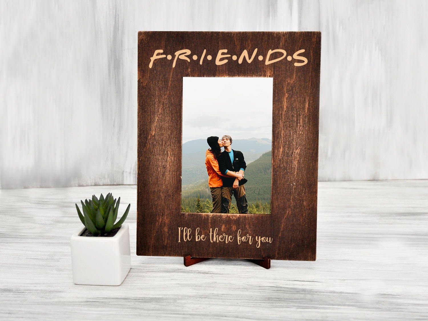 Rustic Photo Frame - Friends Party Picture Frame