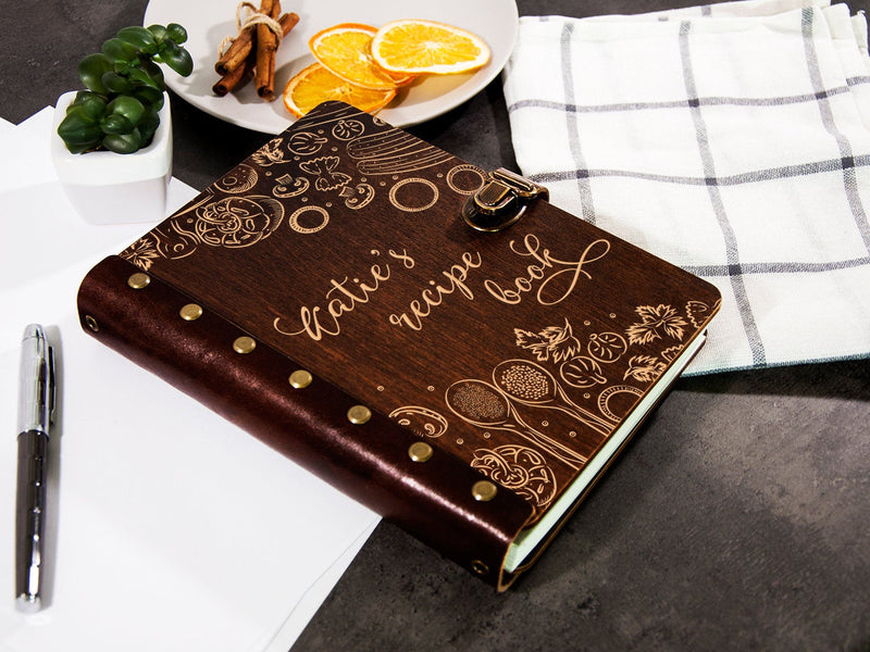 Personalized Recipe Journal - Kitchen Cookbook