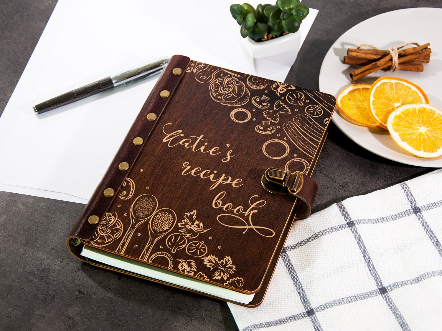 Personalized Recipe Journal - Kitchen Cookbook