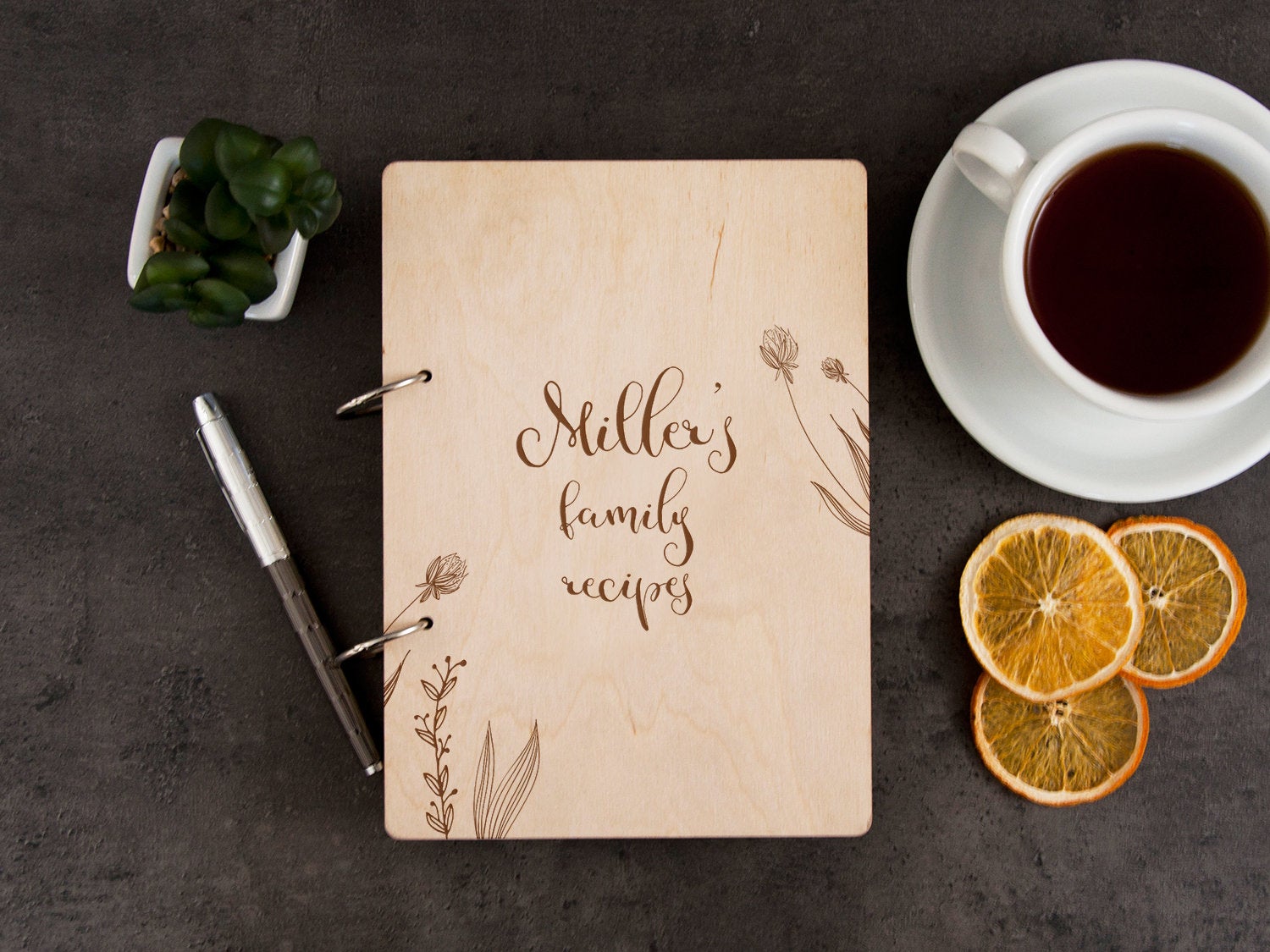 Blank Recipe Book - Personalized Cooking Gift for Wife