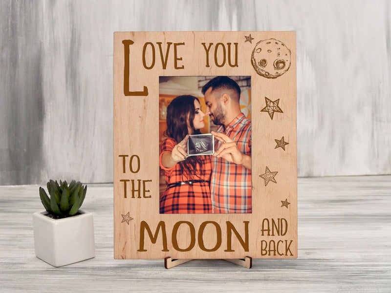 Engraved Photo Frame Love You to the Moon and Back