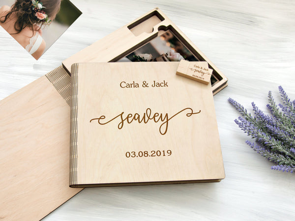 Personalized Photo box - Wedding Gift for Couple