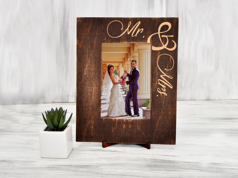 Wedding Picture Frame - Mr & Mrs Anniversary Gift