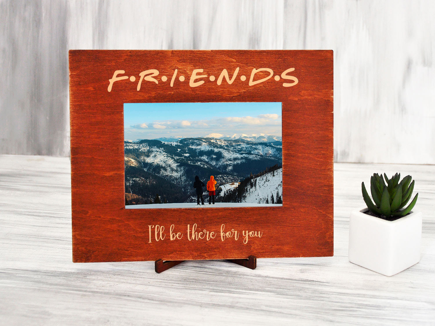 Rustic Photo Frame - Friends Party Picture Frame