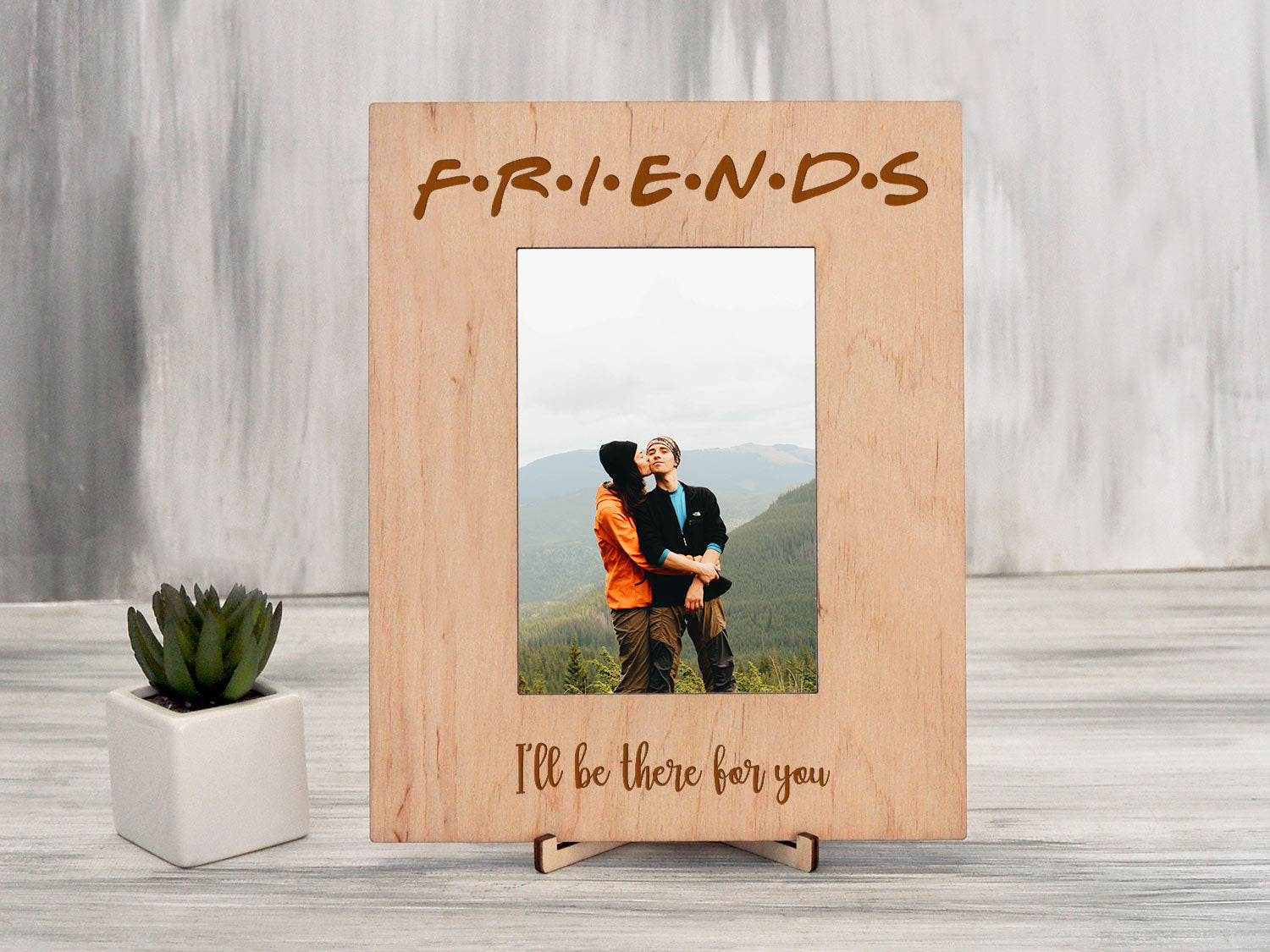 Rustic Photo Frame - Friends Party Picture Frame