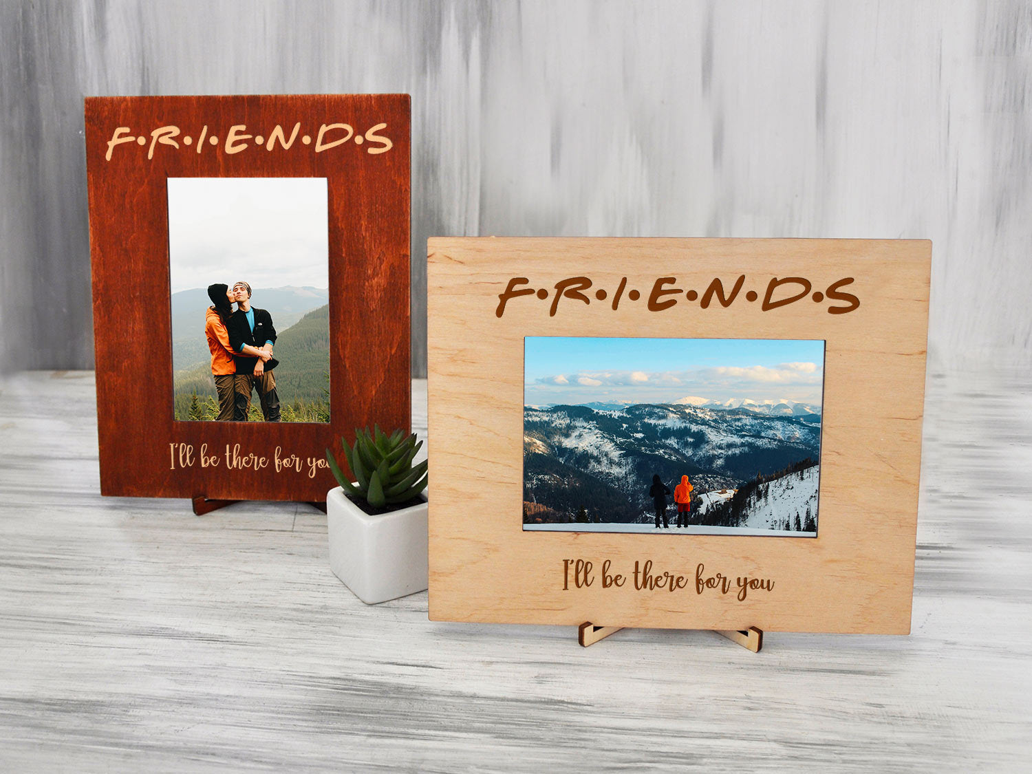 Rustic Photo Frame - Friends Party Picture Frame