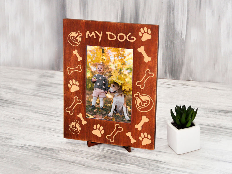Personalized Photo Frame - Pet Loss Gift Dog
