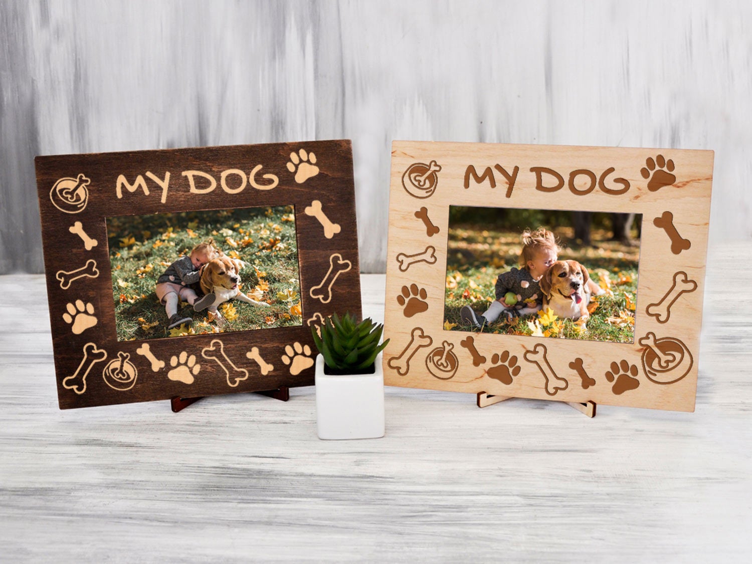 Personalized Photo Frame - Pet Loss Gift Dog