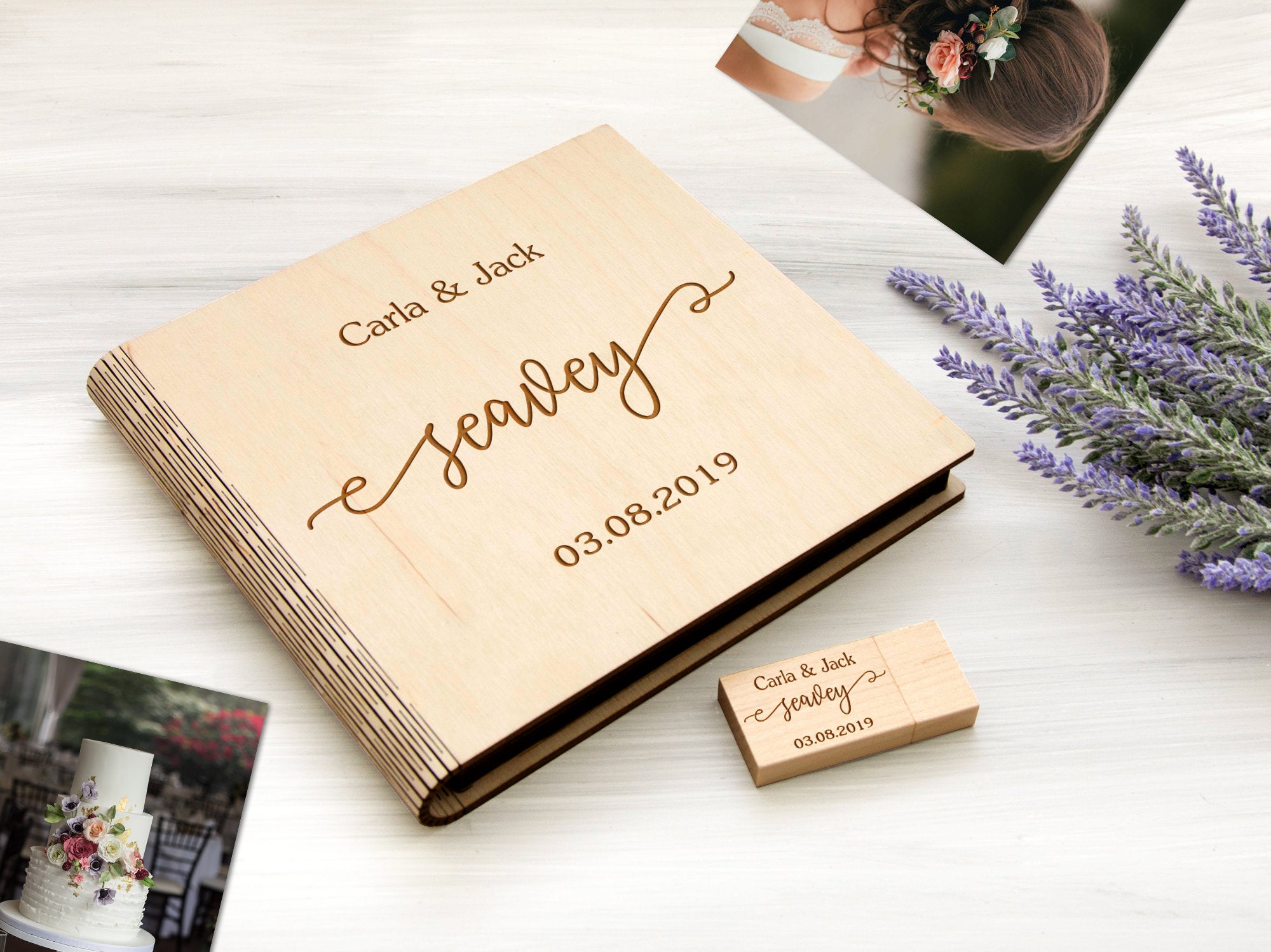 Personalized Photo box - Wedding Gift for Couple