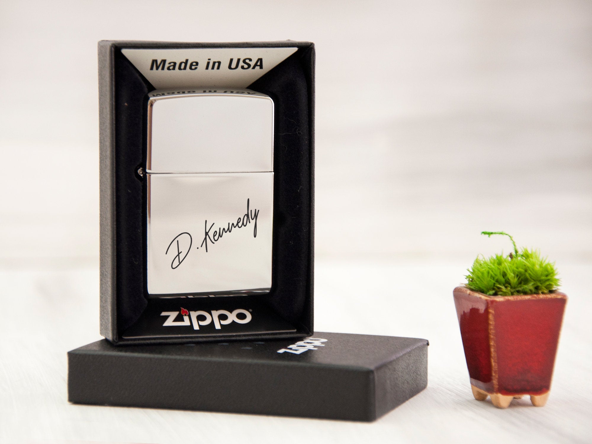 Handwriting Engraved Zippo Lighter - Personalized Gift for Dad