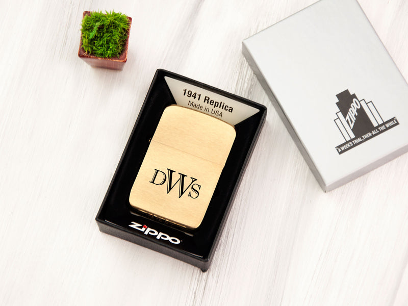 Engraved Lighter Zippo - Father of Groom Gift