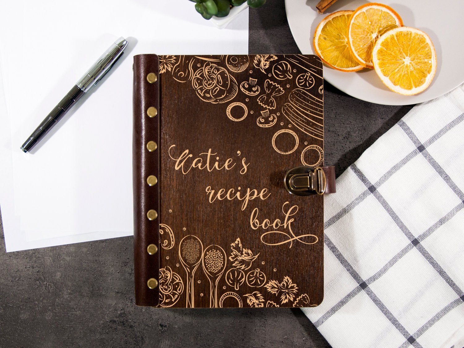 Personalized Recipe Journal - Kitchen Cookbook