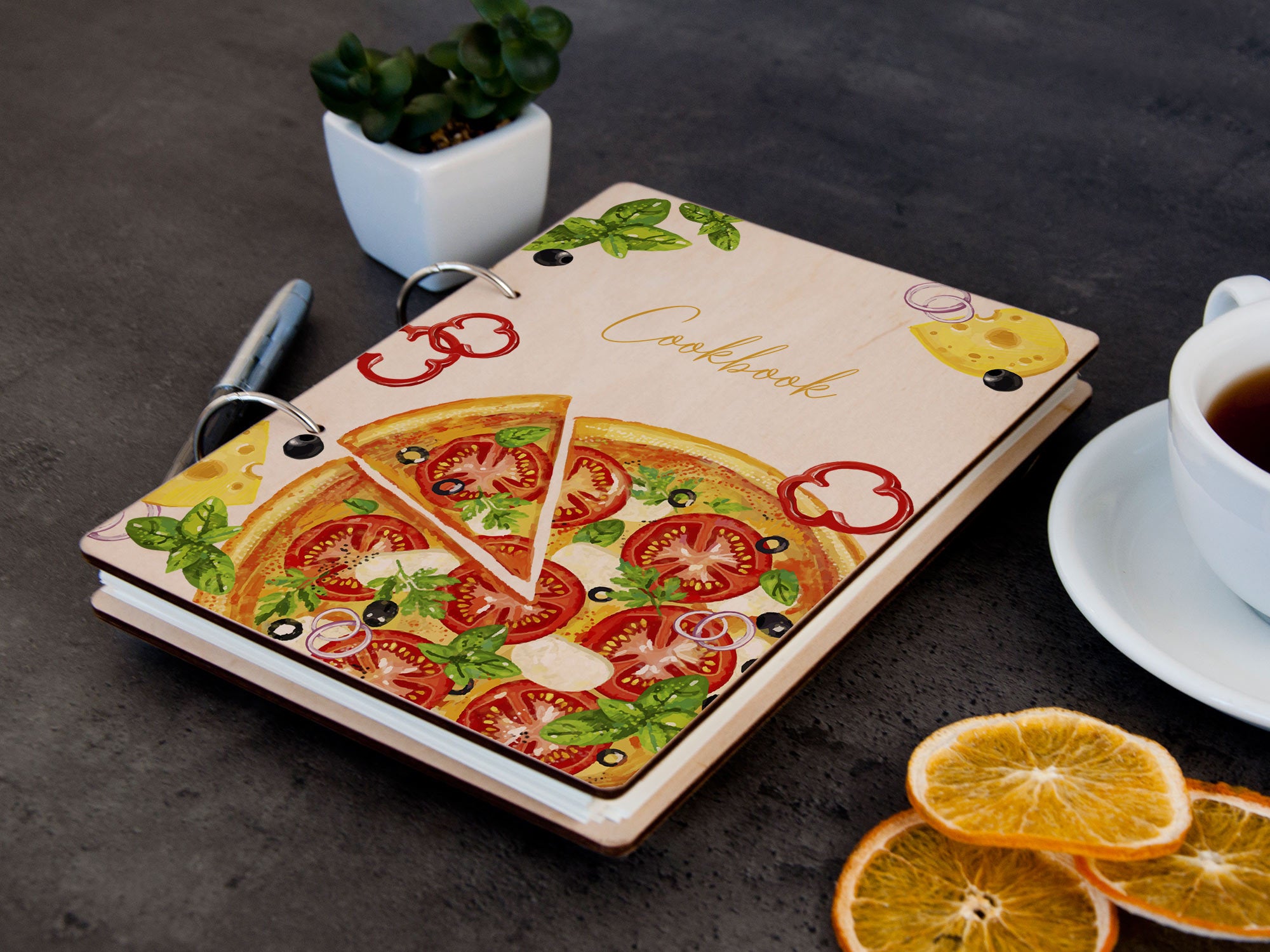 Personalized Cookbook -  Pizza Lover Gift