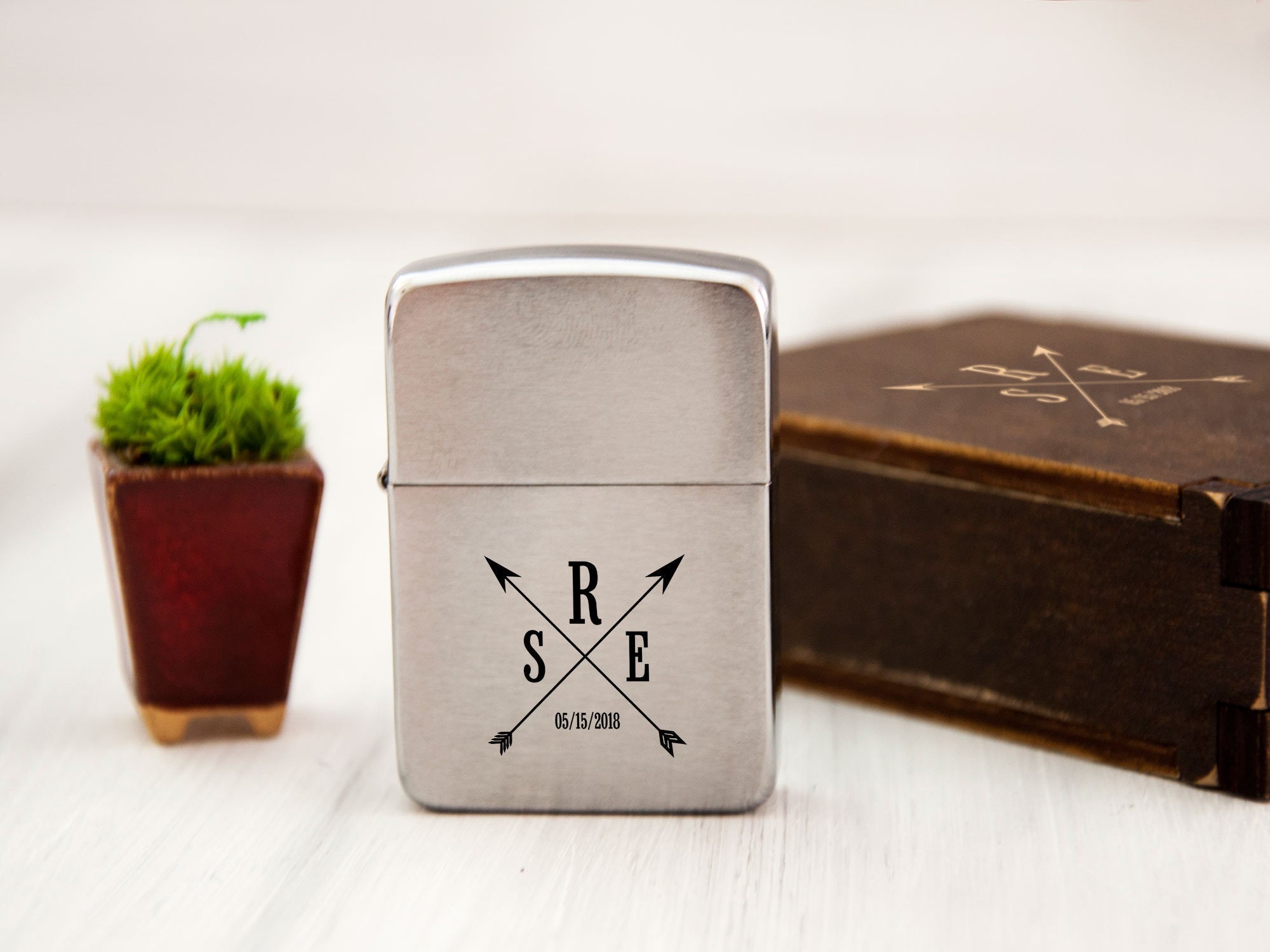 Engraved Lighter Zippo - Father of Groom Gift