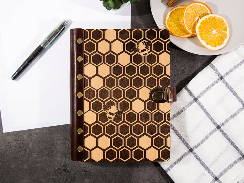 Honeycombs Recipe Binder - Engraving Journal A5/A4