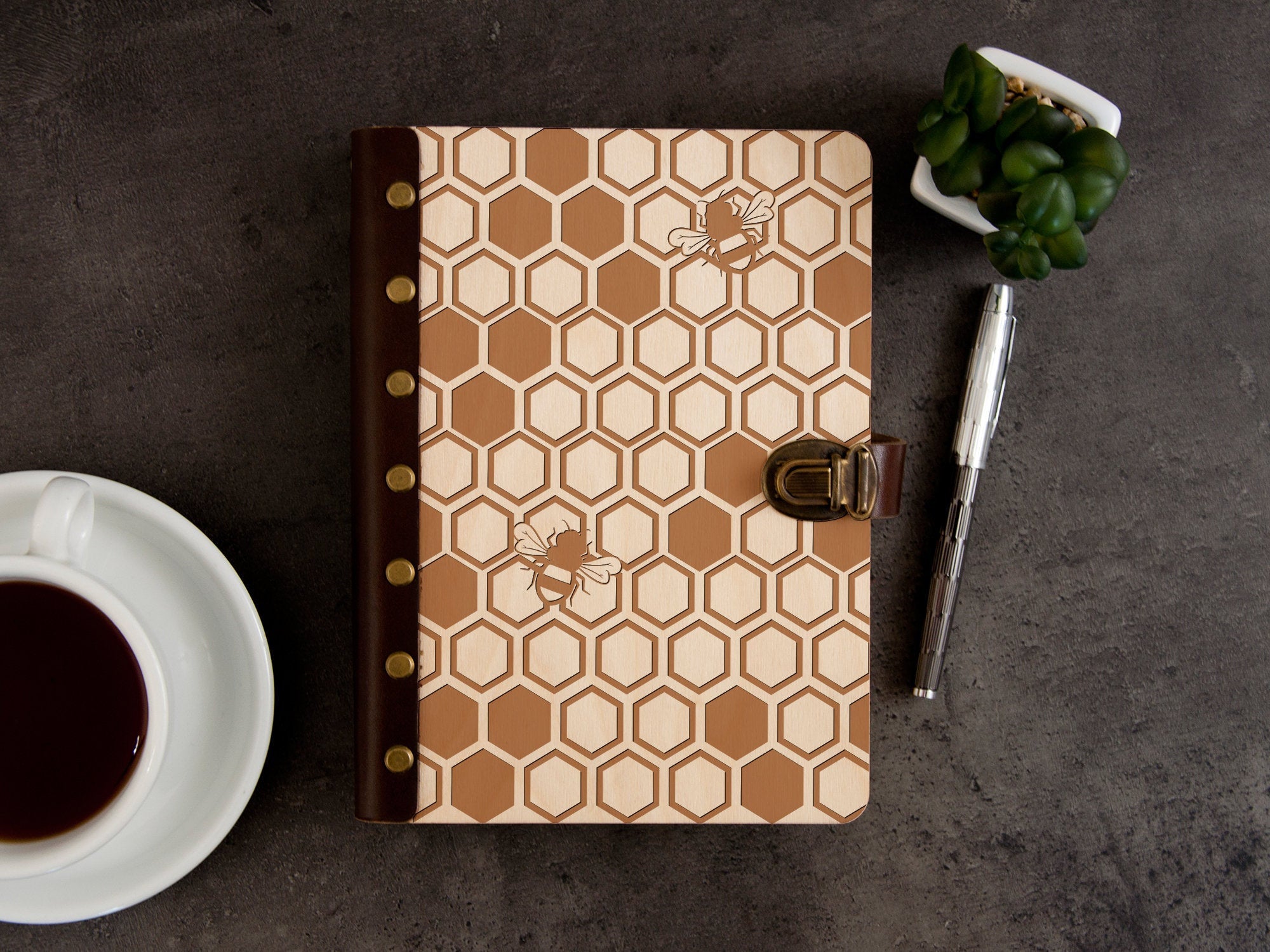 Honeycombs Recipe Binder - Engraving Journal A5/A4