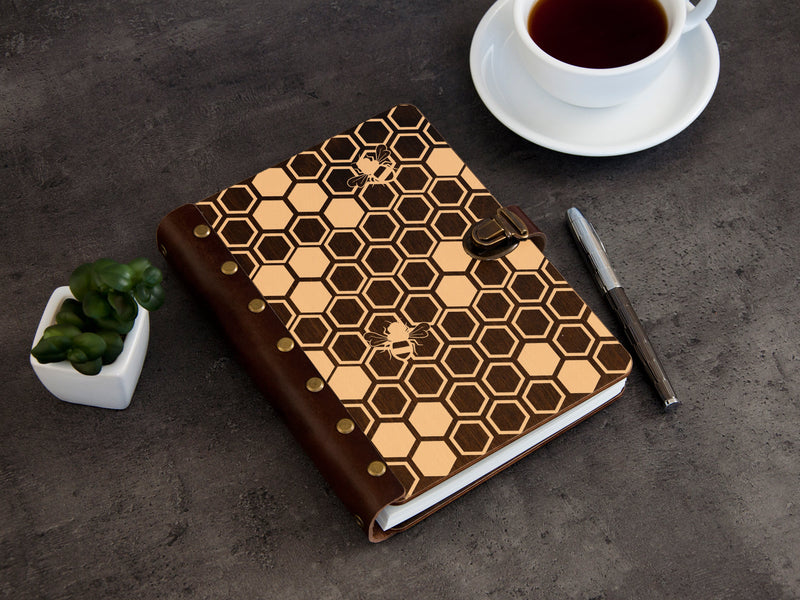 Honeycombs Recipe Binder - Engraving Journal A5/A4