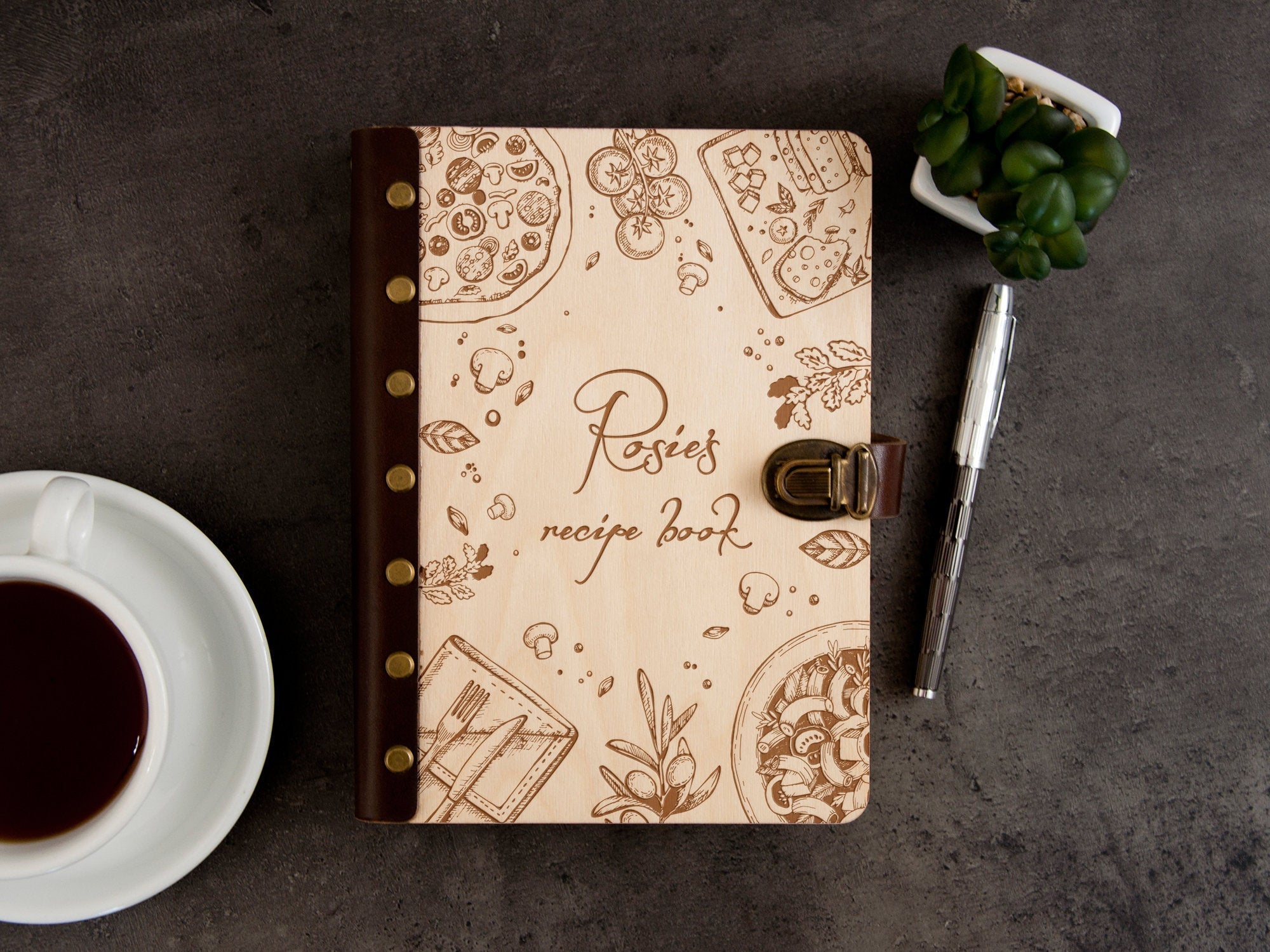 Wooden Recipe Journal - Xmas Gift Ideas