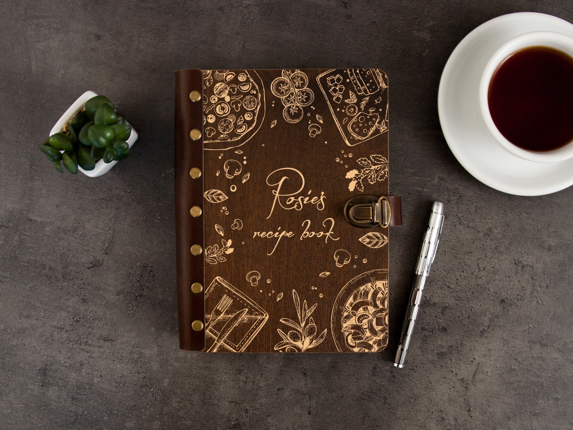 Wooden Recipe Journal - Xmas Gift Ideas