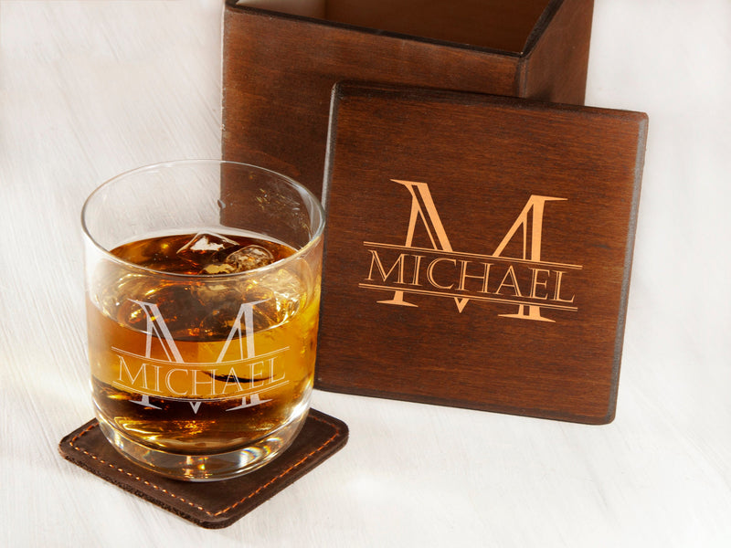 Whiskey Glass with Personal Engraving -  Best Man Wedding Gift