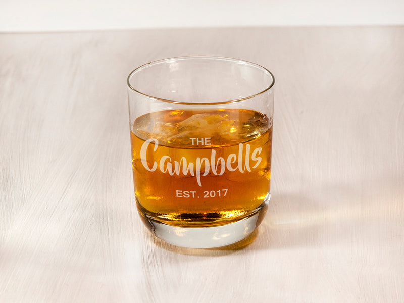 Engraved Whiskey Glass - Christmas Coworker Gift