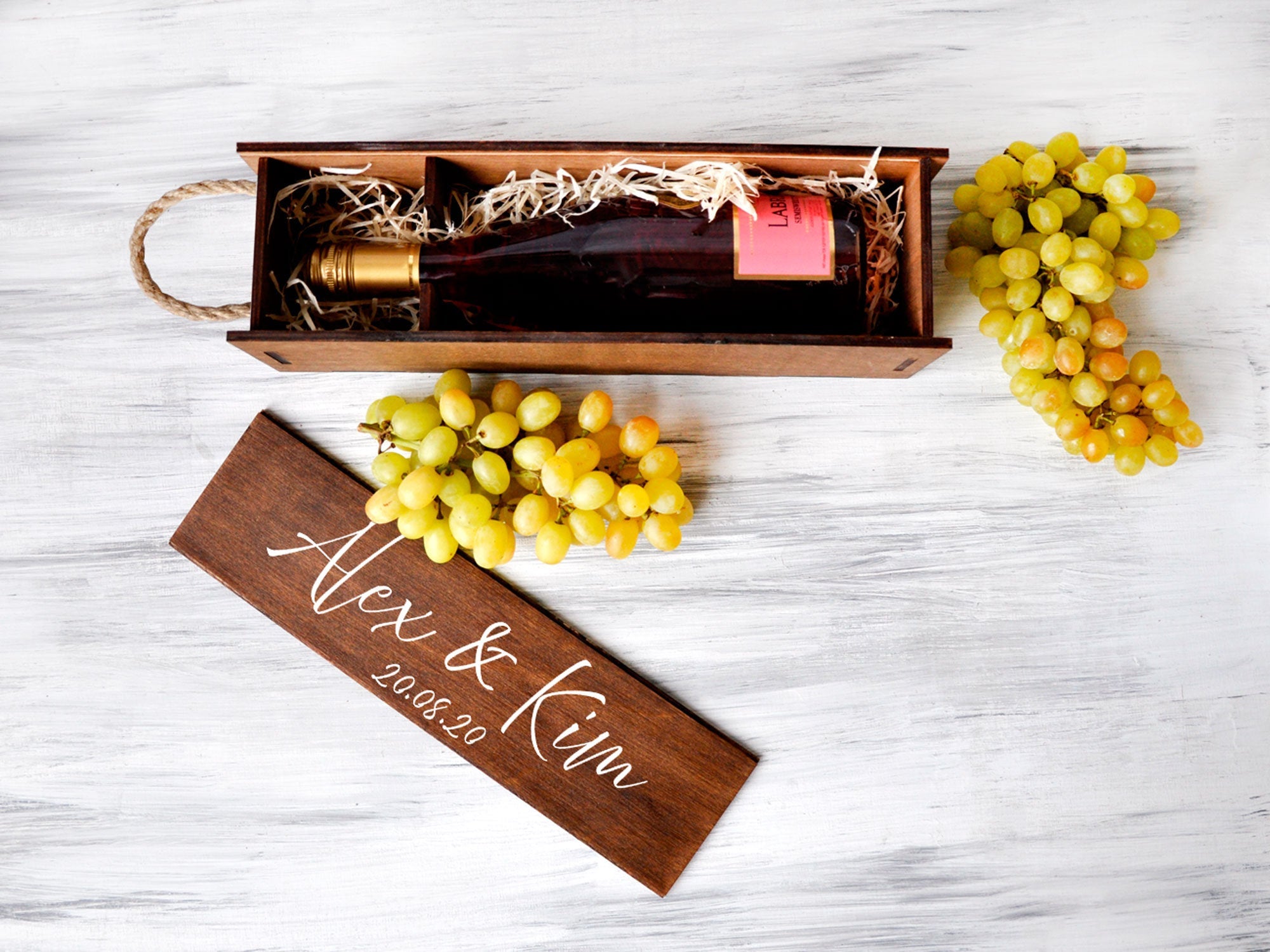 Wedding Wine Ceremony Box - Engagement Gift for Couple