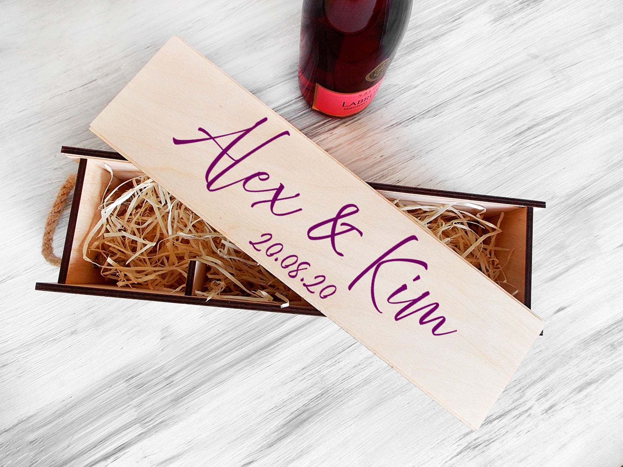 Wedding Wine Ceremony Box - Engagement Gift for Couple