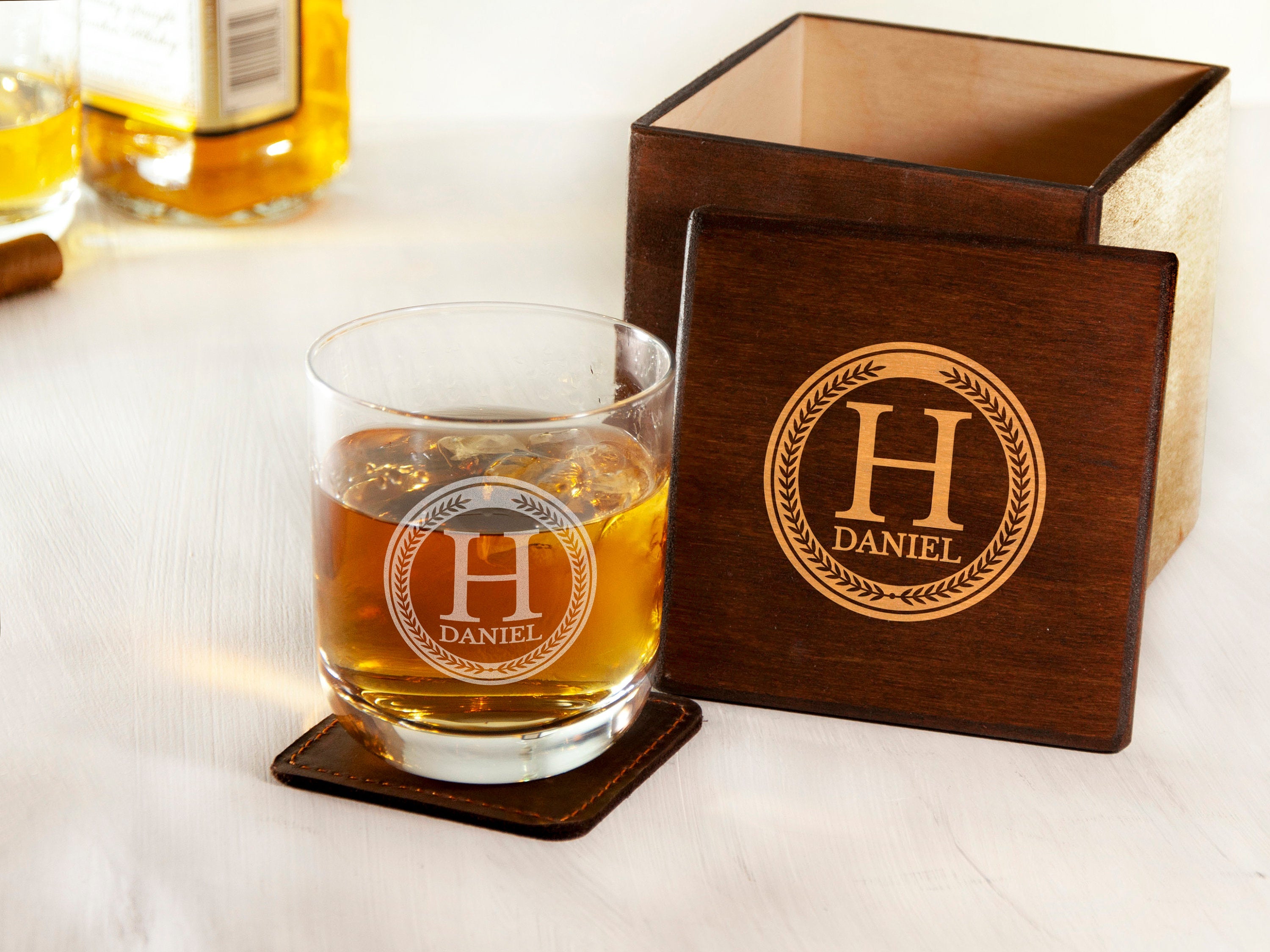 Whiskey Glass with Personal Engraving -  Best Man Wedding Gift