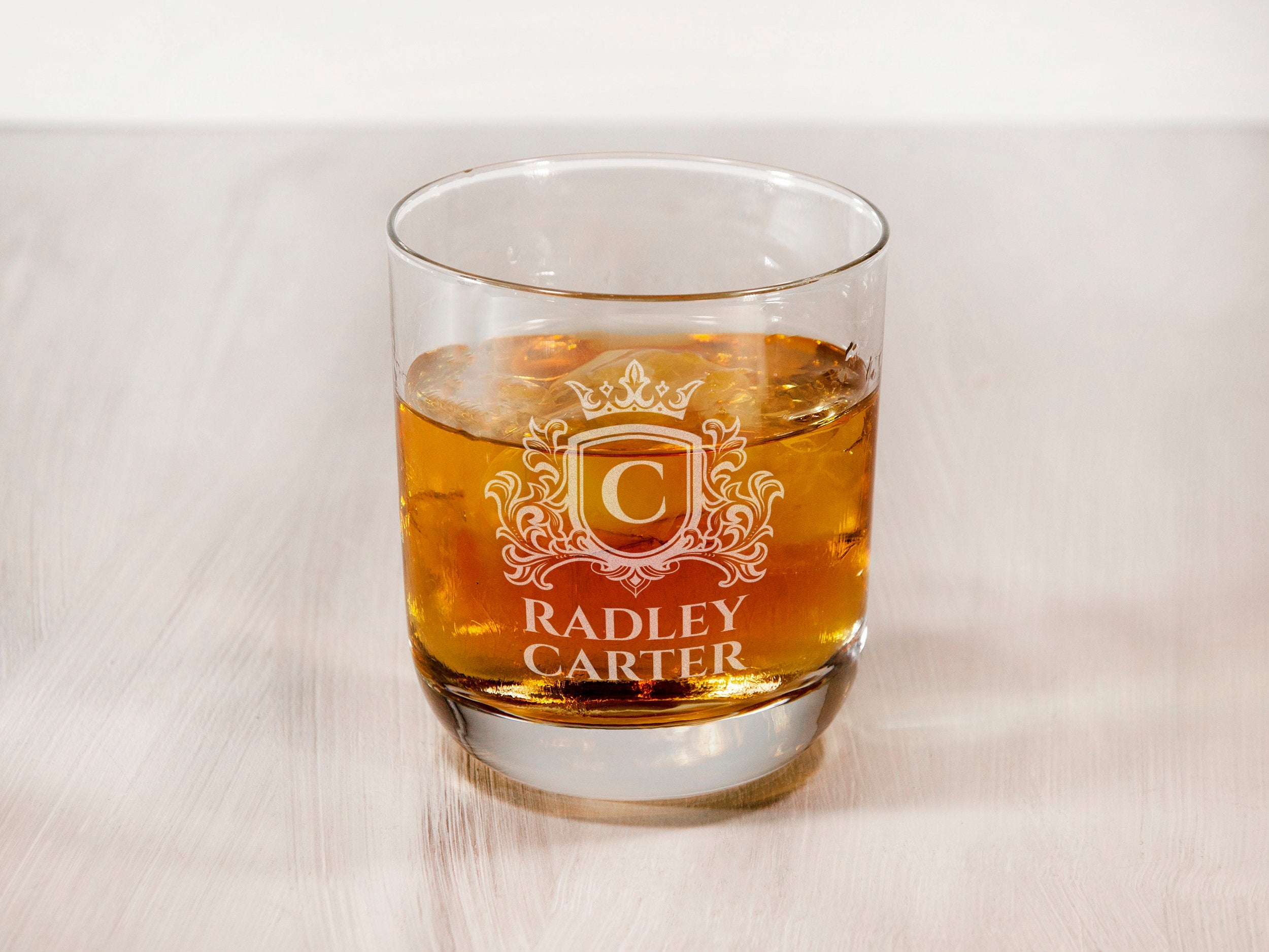 Whiskey Glass with Personal Engraving -  Best Man Wedding Gift