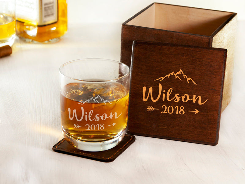 Engraved Whiskey Glass - Groomsmen Gifts