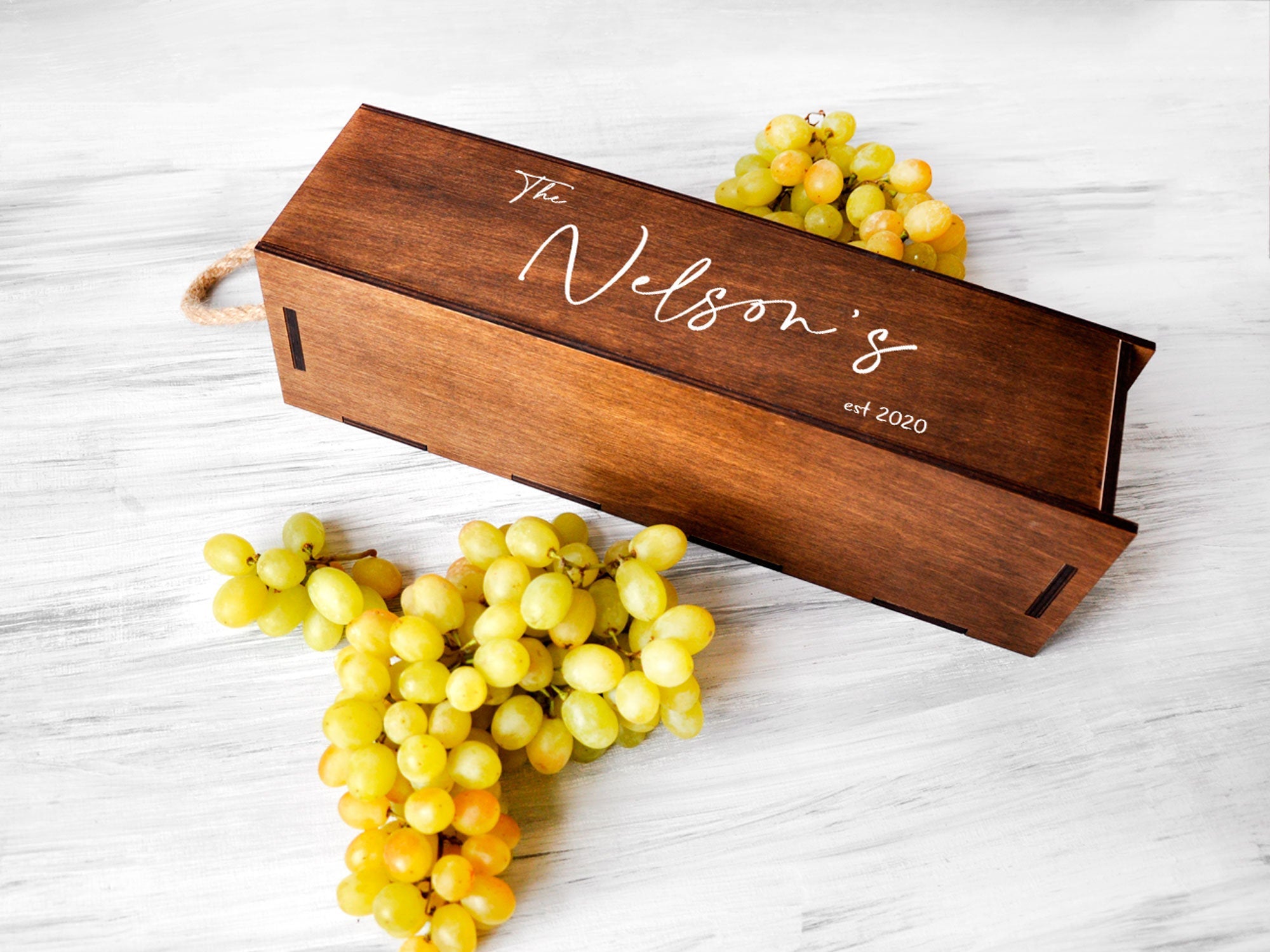 Rustic Wedding Wine Box - Wine Capsule Box