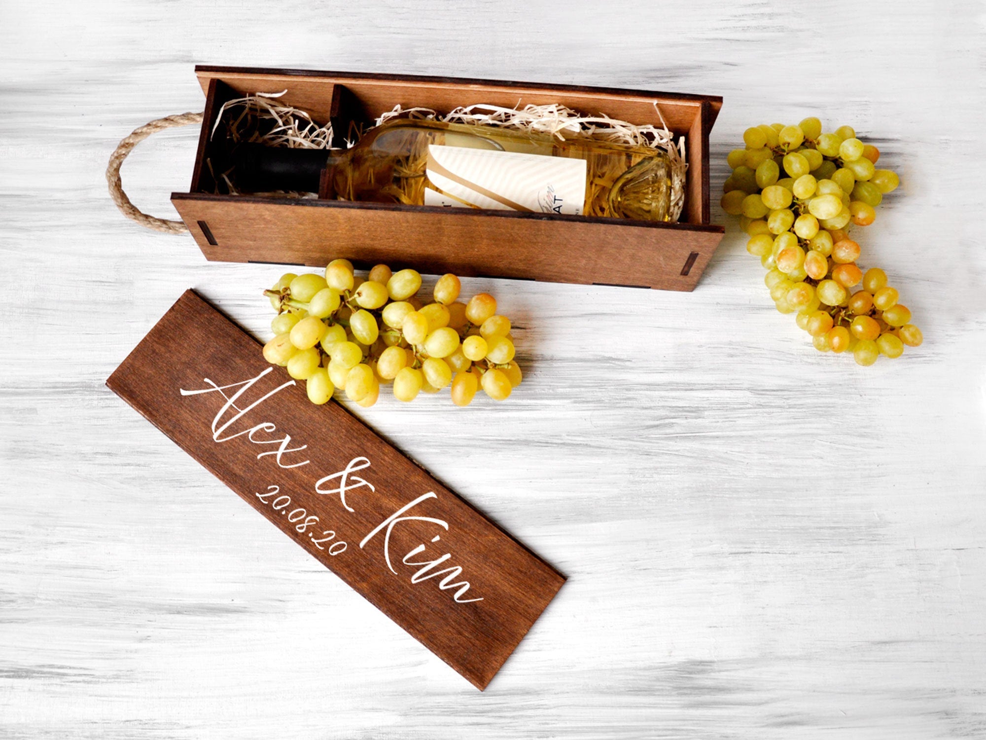 Wedding Wine Ceremony Box - Engagement Gift for Couple