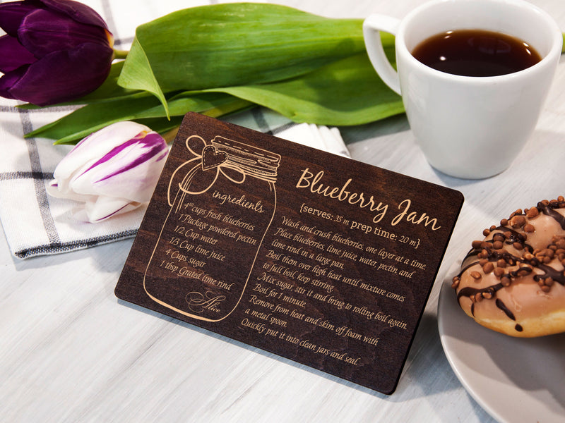 Engraved Recipe Card - Keepsake Gift for Daughter in Law