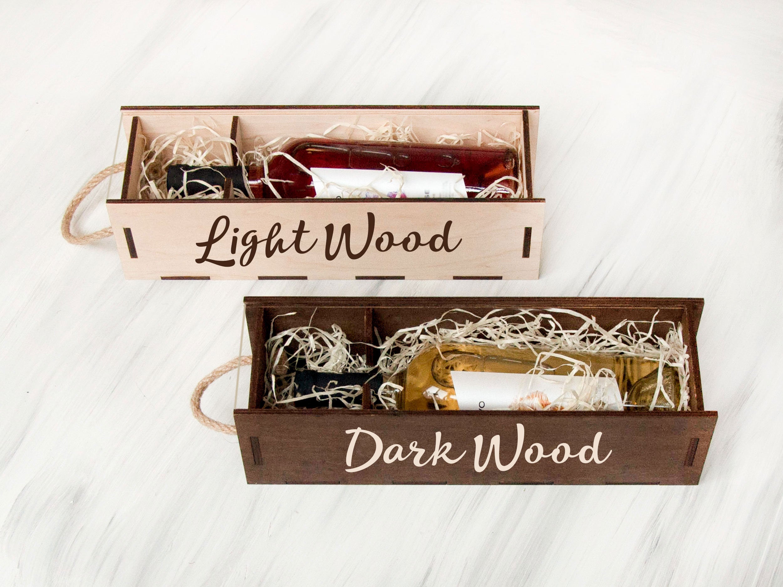 Wedding Wine Box - Greenery Wedding Wine Ceremony Box