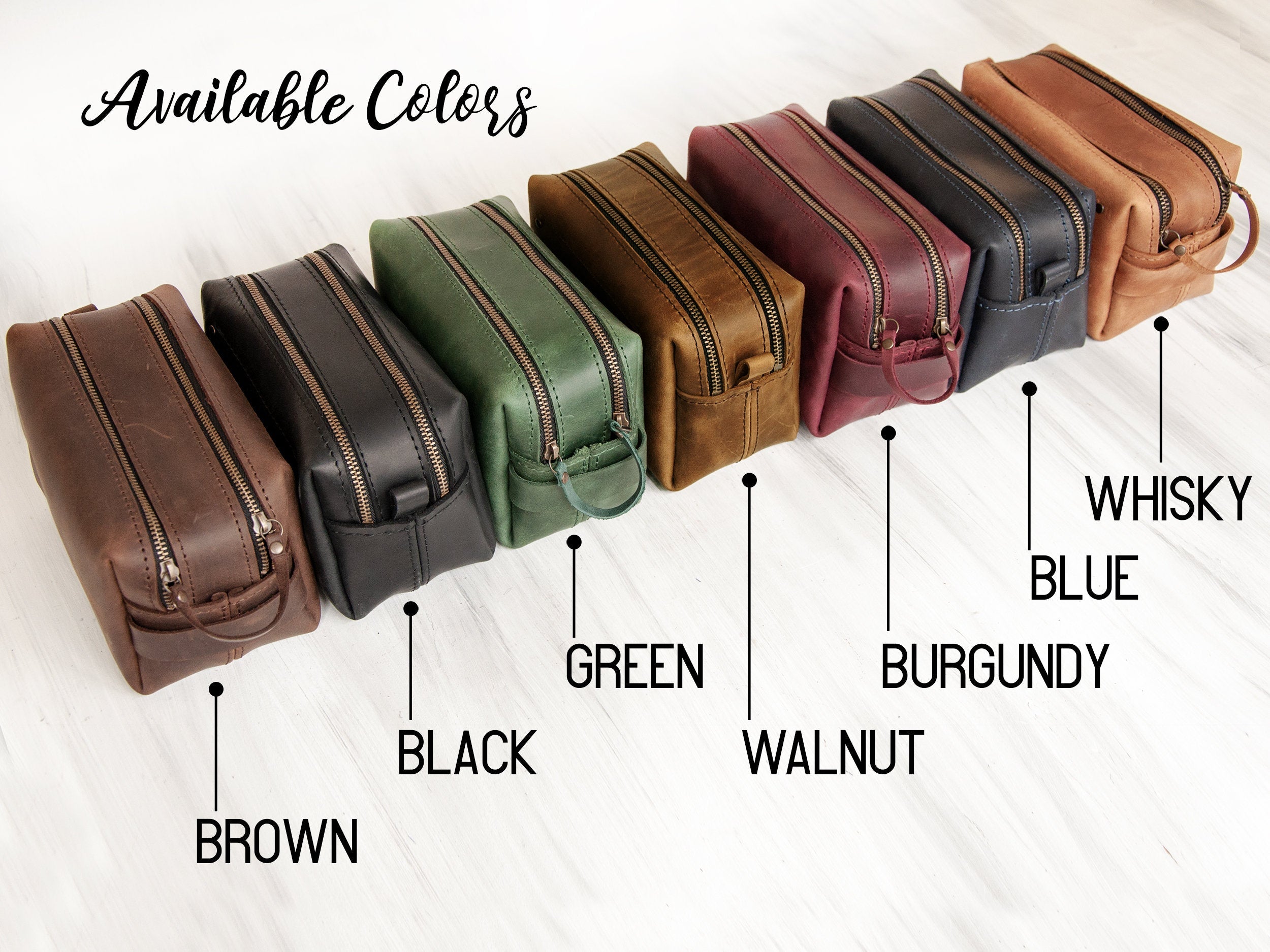 Leather Dopp Kit - Dad Gifts from Daughter