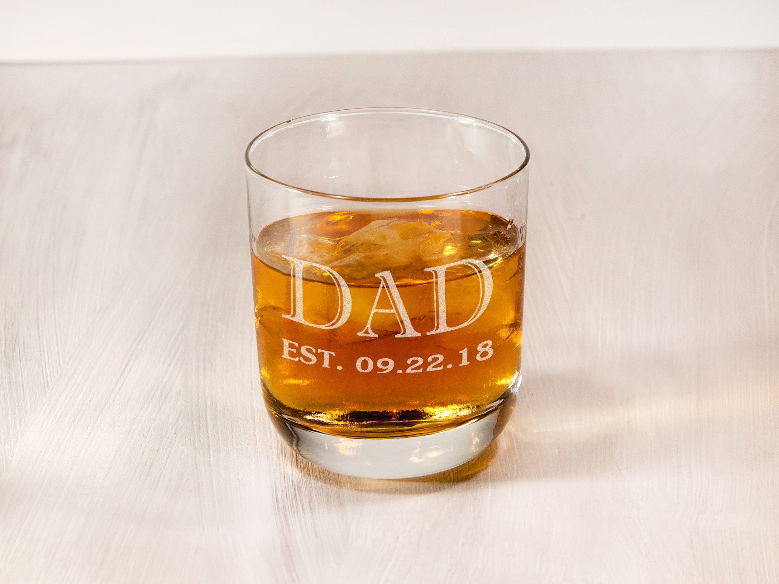 Personalized Dad Glass - Christmas Gift for Father