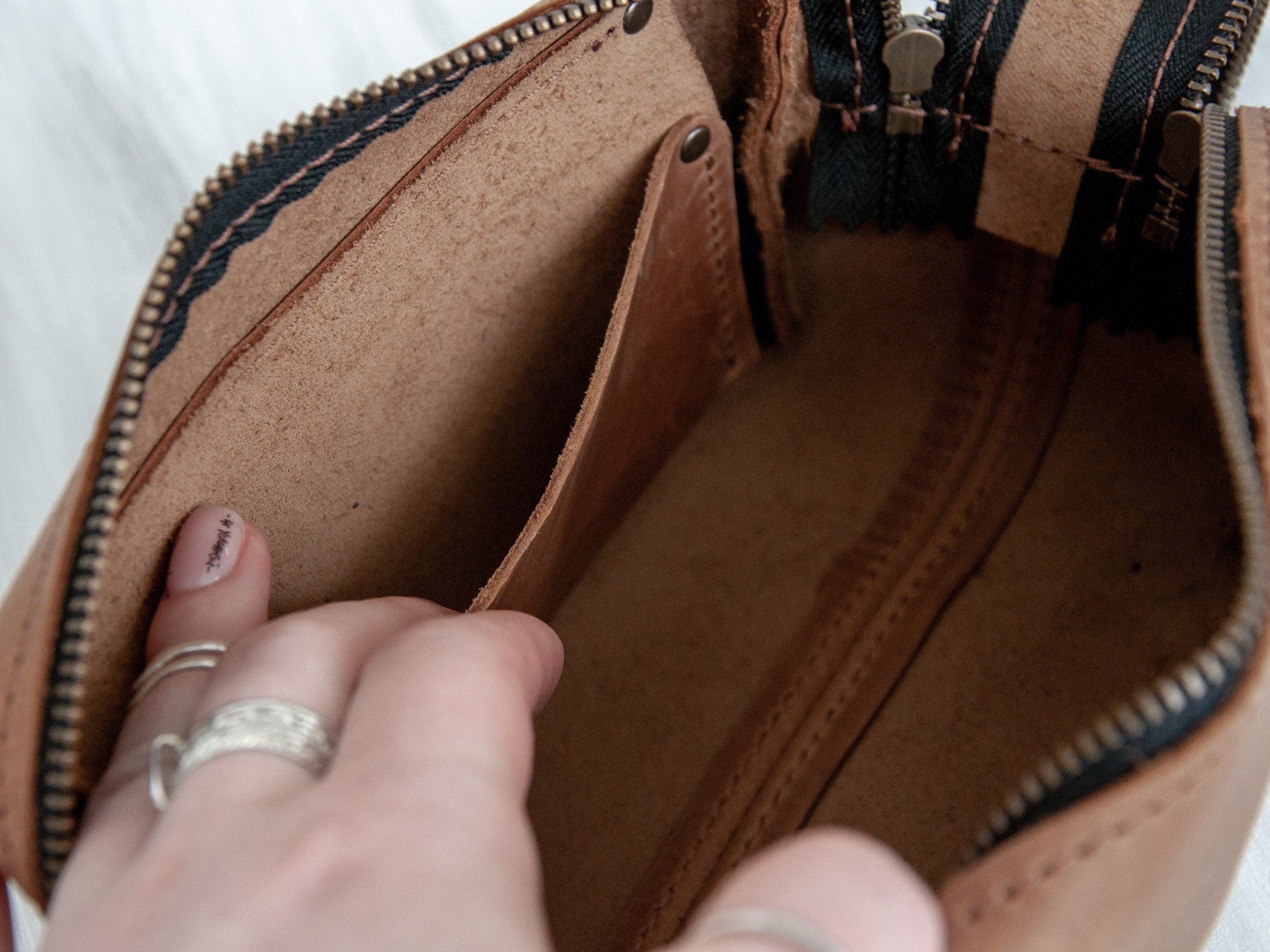 XL Personalized Leather Toiletry bag - Christmas Gift for Boyfriend