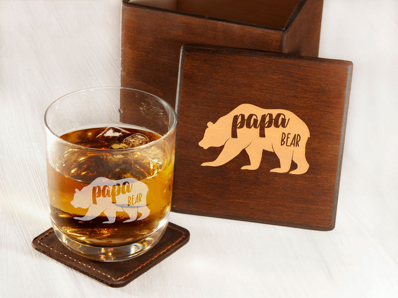 Fathers Day Gift - Whiskey Glass for Dad Birthday