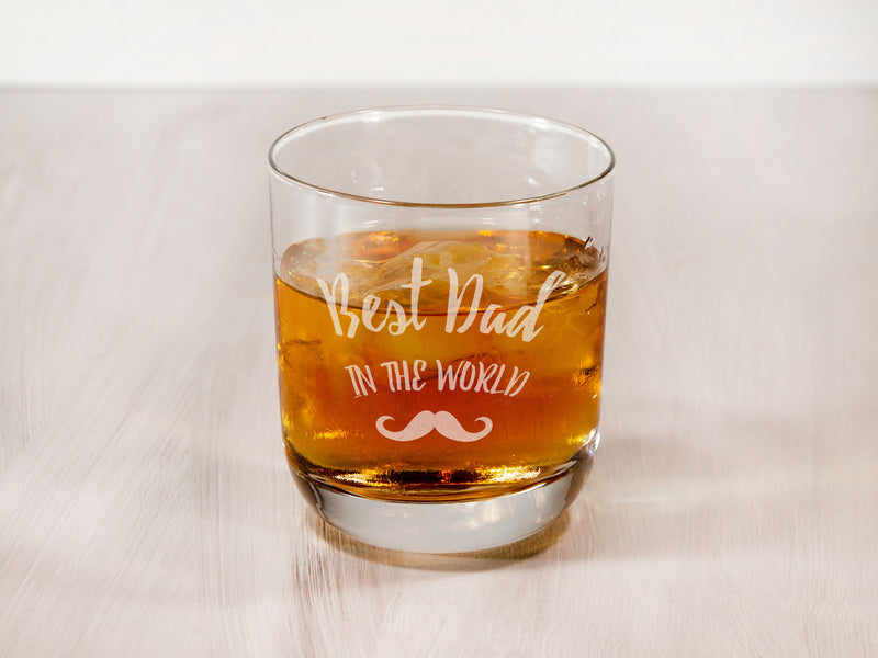 Personalized Dad Glass - Christmas Gift for Father