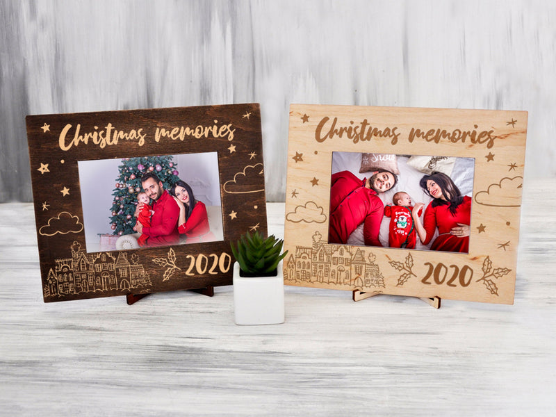 Christmas Memories Photo Frame - Family Holiday Gift