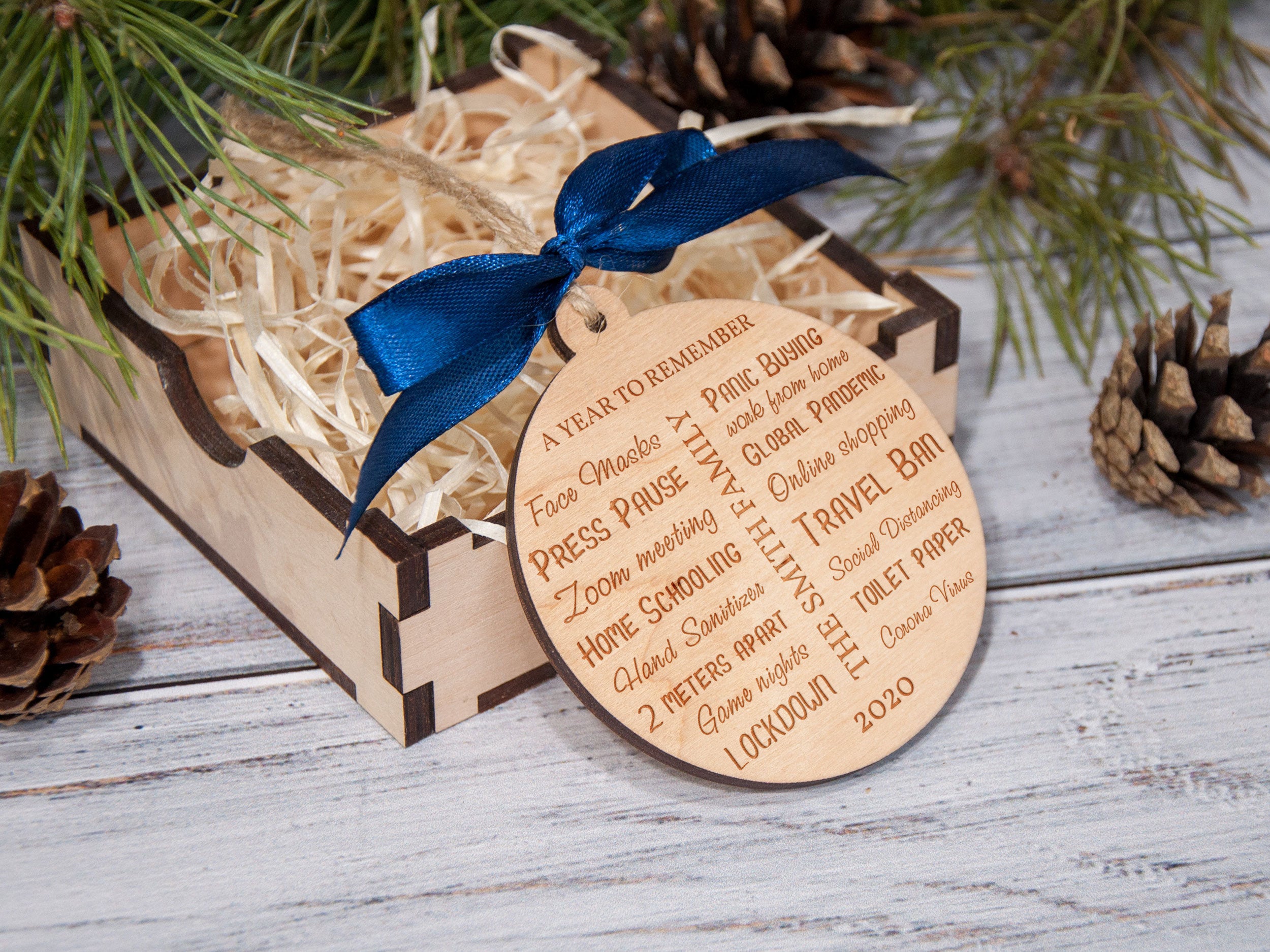 Pandemic Ornament - Personalized Family Christmas Ornament